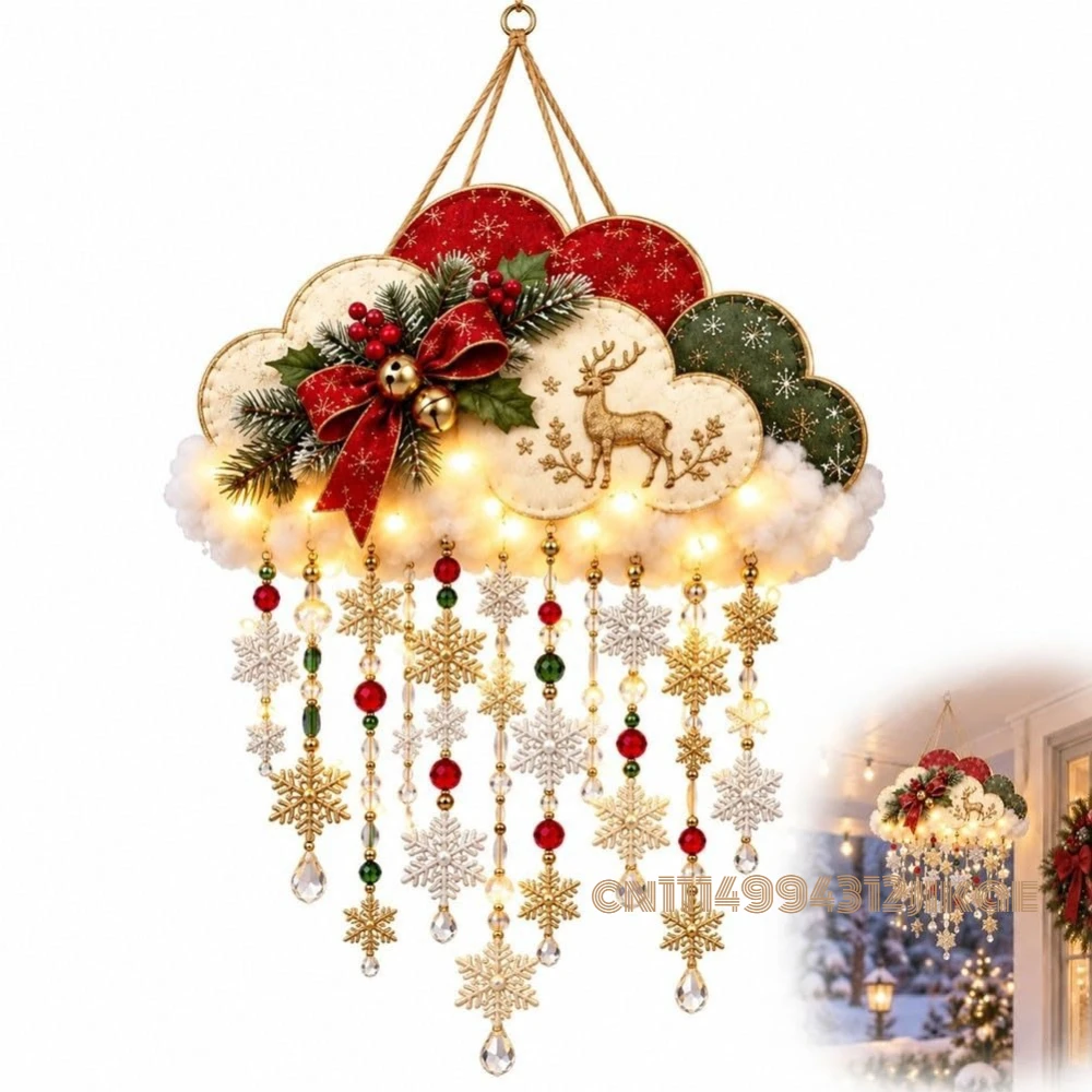 Lighting Christmas Decor - Vintage Lighted Christmas Snowfall Cloud, Christmas