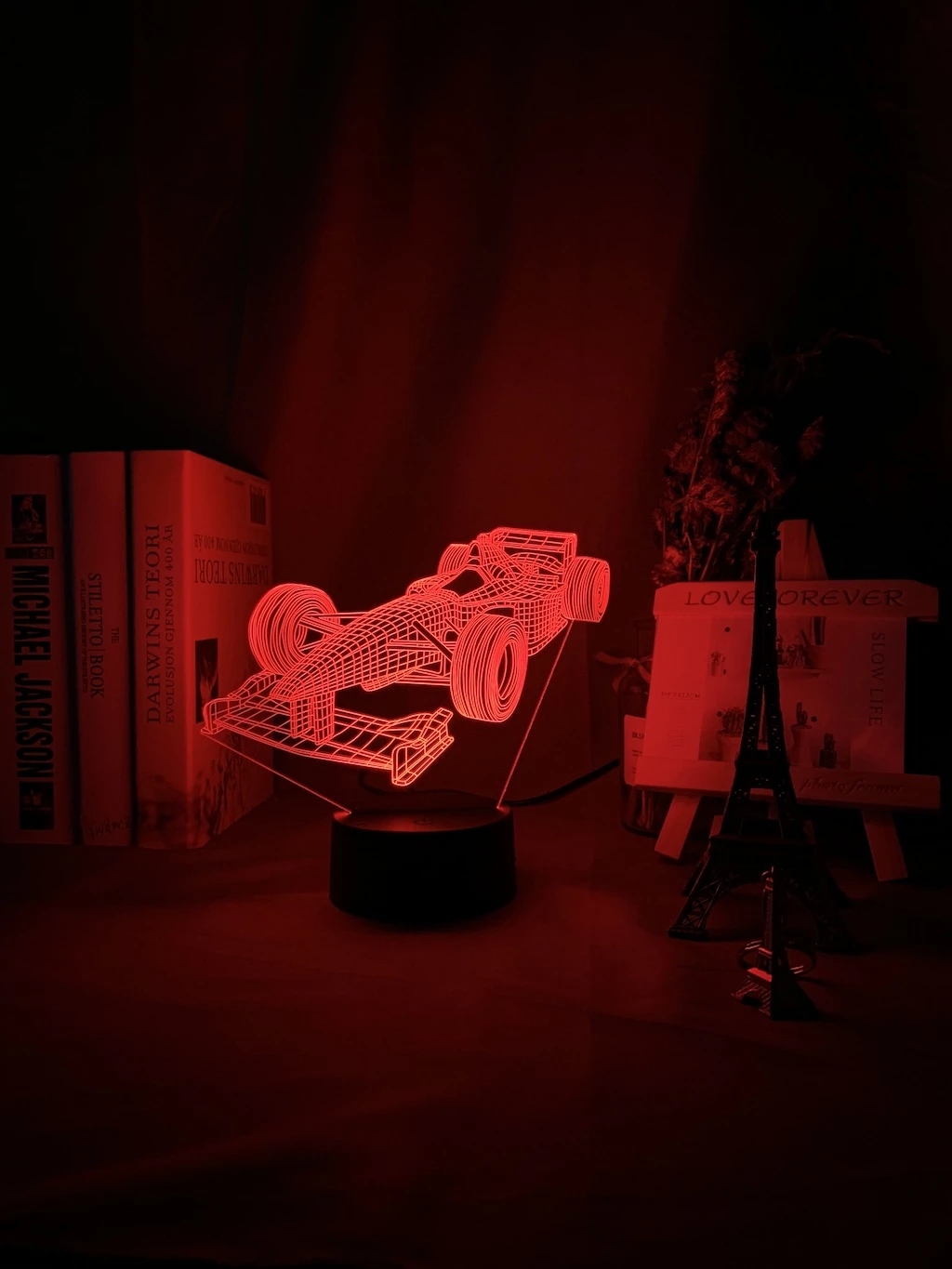 F1 Formula 1 Racing Car 3d Ill - Lighting Mcqueen Bedroom Decor recension och pris