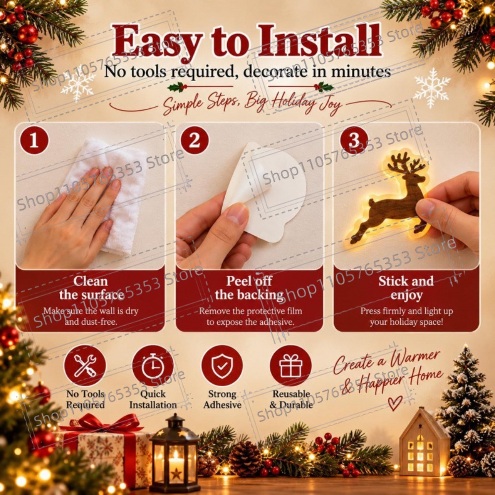 2027 Reindeer Glow Christmas D - Up Lighting Decor recension och pris