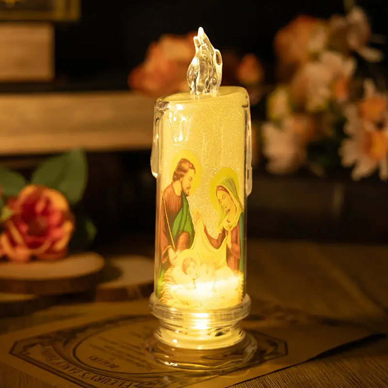 Jesus Virgin Christ LED Candle - Lighting Decoration Ideas recension och pris