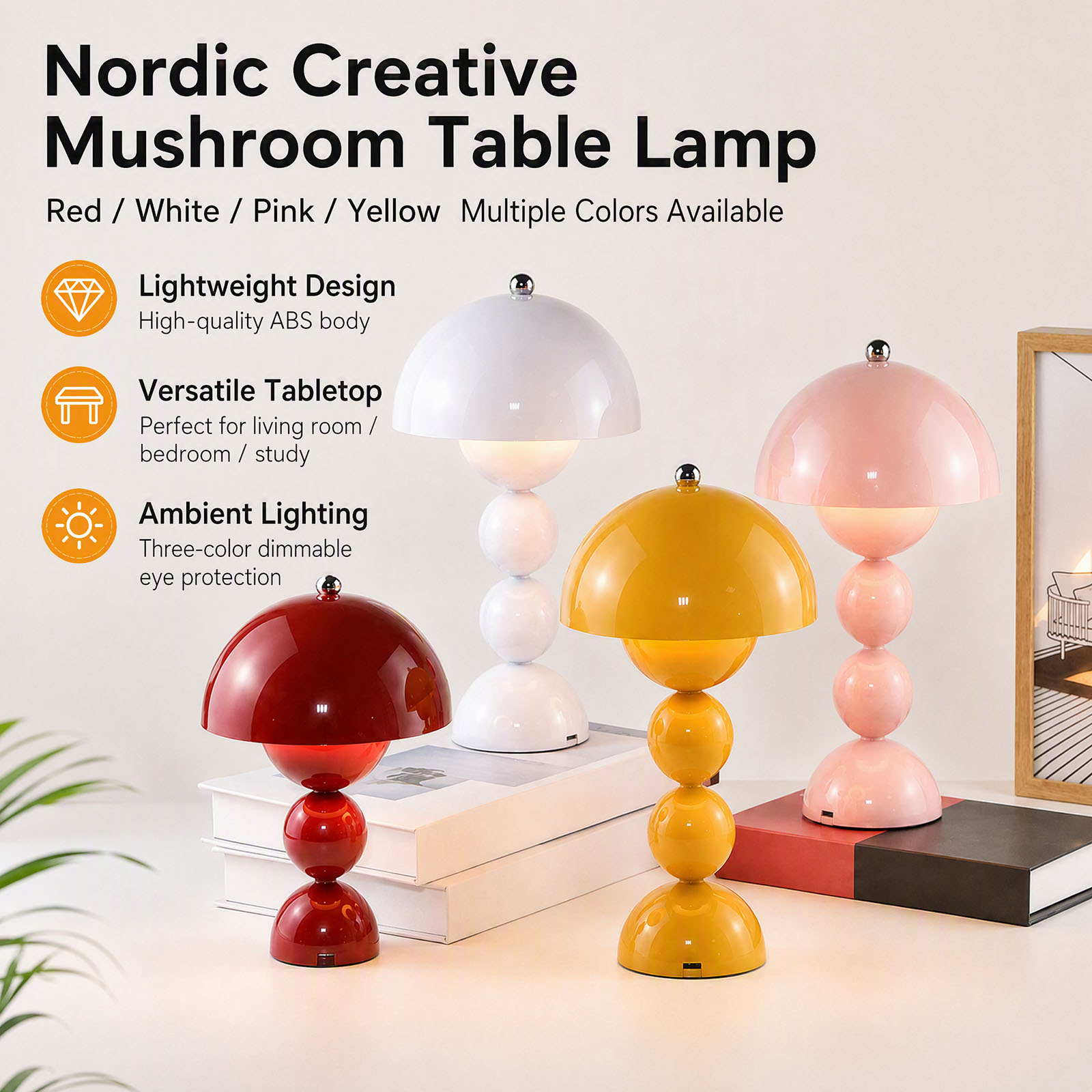 Mushroom Flower Bud Table Lamp - Decor Lighting Lamps recension och pris