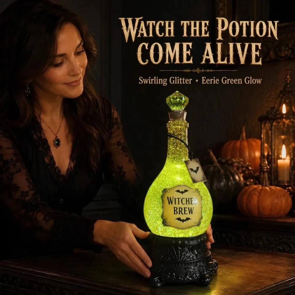 Lighted Witches’ Brew Bottle G - Up Lighting Decor recension och pris