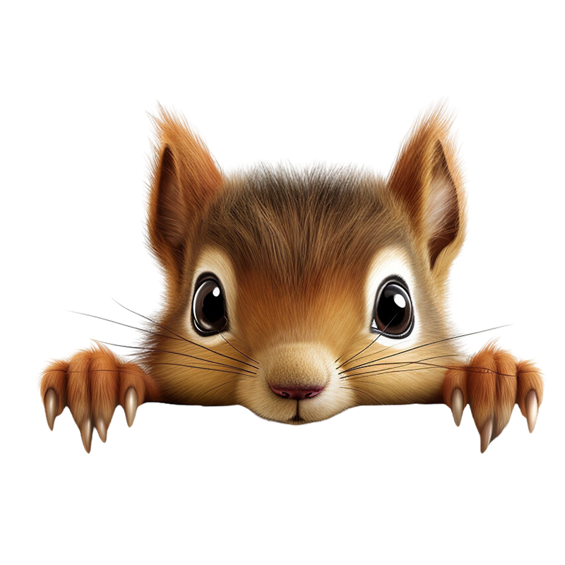 90978# Cute Squirrel Stickers  - Lighting Mcqueen Bedroom Decor recension och pris